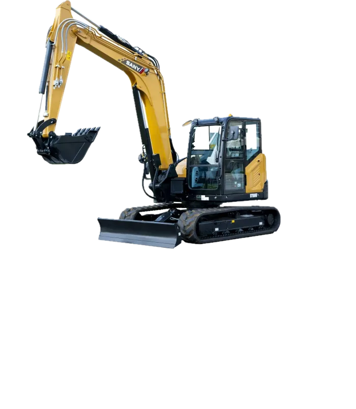 Midi-pelle SANY SY80U pour travaux publics